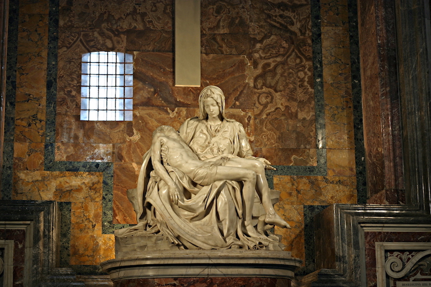 photo of Michelangelo's famous Pieta