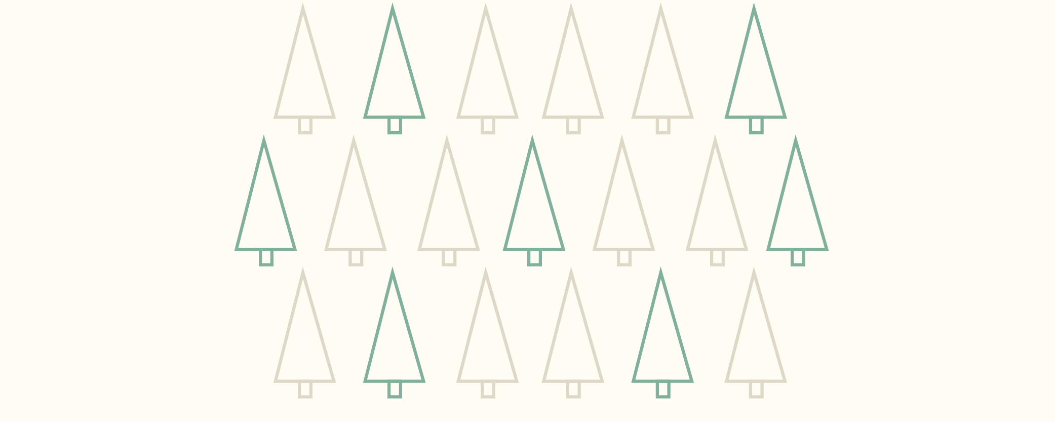 grey and green pine trees used to show how there are keywords peppered into text